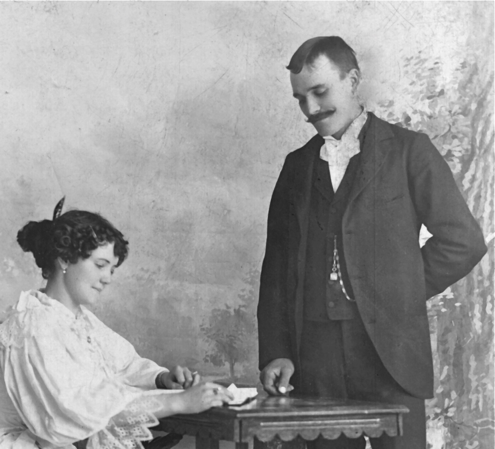 Ernest James Strong and his wife, Ida (Eliza Davies)